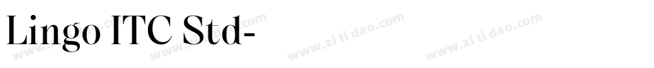 Lingo ITC Std字体转换